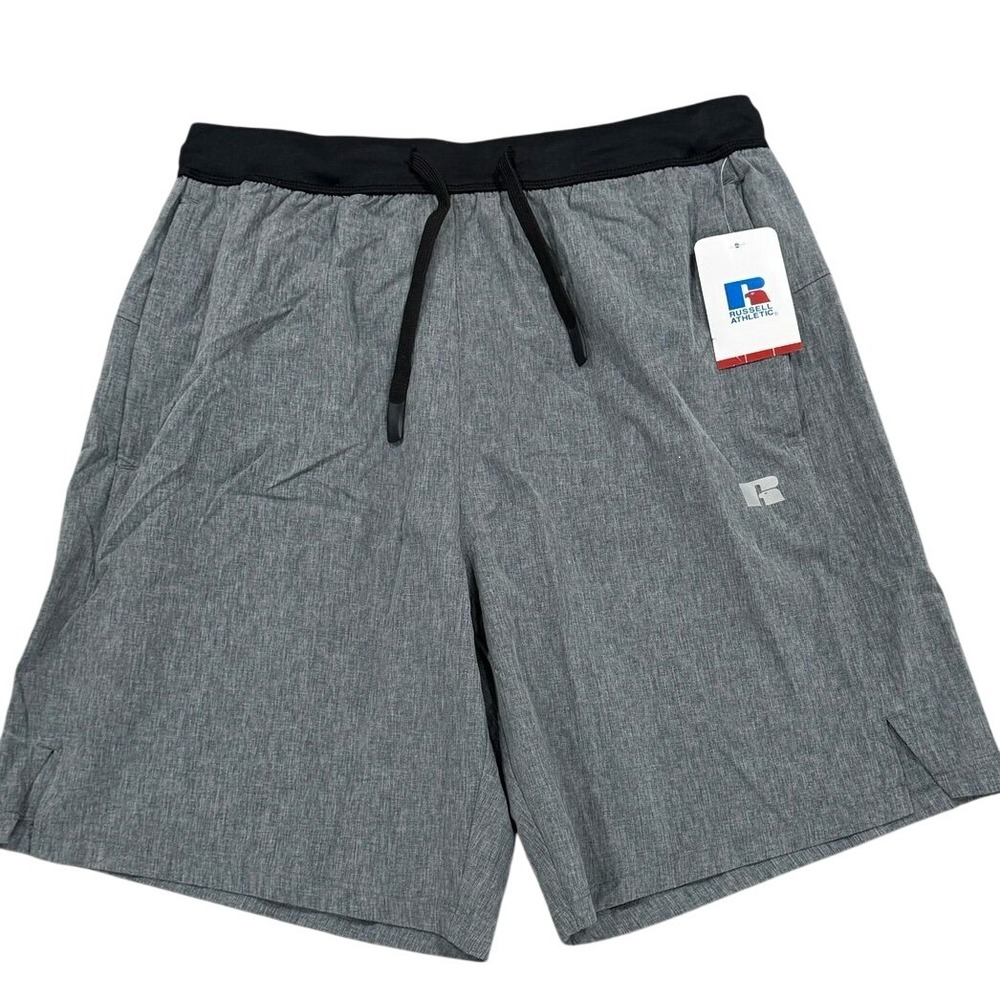 Russell Athletic Men's‎ Medium Regular Fit Training Shorts Gray NWT